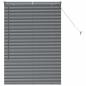 Preview: Fenster Jalousie mit Vorhängen Sonstiges Dunkelgrau 80 x 130 cm Aluminium