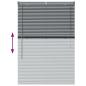 Preview: Fenster Jalousie mit Vorhängen Sonstiges Dunkelgrau 80 x 130 cm Aluminium
