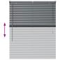 Preview: Fenster Jalousie Dunkelgrau 100 x 130 cm Aluminium