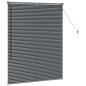 Preview: Fenster Jalousie Dunkelgrau 100 x 130 cm Aluminium