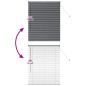 Preview: Fenster Jalousie Dunkelgrau 100 x 130 cm Aluminium