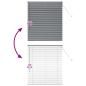 Preview: Fenster Jalousie Dunkelgrau 110 x 130 cm Aluminium