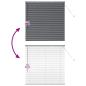 Preview: Fenster Jalousie Dunkelgrau 130 x 130 cm Aluminium