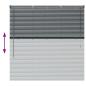 Preview: Fenster Jalousie Dunkelgrau 130 x 130 cm Aluminium