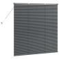 Preview: Fenster Jalousie mit Vorhängen Sonstiges Dunkelgrau 80 x 130 cm Aluminium