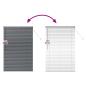 Preview: Fenster Jalousie Dunkelgrau 120 x 175 cm Aluminium