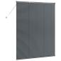 Preview: Fenster Jalousie mit Vorhängen Sonstiges Dunkelgrau 80 x 130 cm Aluminium