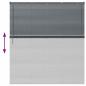 Preview: Fenster Jalousie Dunkelgrau 160 x 175 cm Aluminium