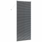 Preview: Fenster Jalousie mit Vorhängen Sonstiges Dunkelgrau 80 x 130 cm Aluminium