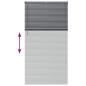 Preview: Fenster Jalousie Dunkelgrau 110 x 220 cm Aluminium
