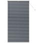 Preview: Fenster Jalousie Dunkelgrau 120 x 220 cm Aluminium