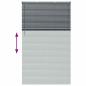 Preview: Fenster Jalousie Dunkelgrau 135 x 220 cm Aluminium