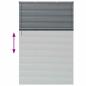 Preview: Fenster Jalousie mit Vorhängen Sonstiges Dunkelgrau 80 x 130 cm Aluminium