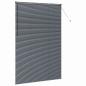 Preview: Fenster Jalousie mit Vorhängen Sonstiges Dunkelgrau 80 x 130 cm Aluminium