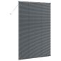 Preview: Fenster Jalousie mit Vorhängen Sonstiges Dunkelgrau 80 x 130 cm Aluminium
