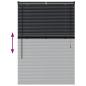 Preview: Fenster Jalousie mit Vorhängen Sonstiges Schwarz 80 x 130 cm Aluminium