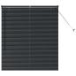 Preview: Fenster Jalousie mit Vorhängen Sonstiges Schwarz 80 x 130 cm Aluminium