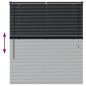 Preview: Fenster Jalousie mit Vorhängen Sonstiges Schwarz 80 x 130 cm Aluminium