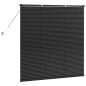 Preview: Fenster Jalousie mit Vorhängen Sonstiges Schwarz 80 x 130 cm Aluminium