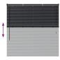 Preview: Fenster Jalousie mit Vorhängen Sonstiges Schwarz 130 x 130 cm Aluminium