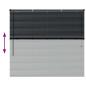 Preview: Fenster Jalousie mit Vorhängen Sonstiges Schwarz 80 x 130 cm Aluminium