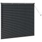 Preview: Fenster Jalousie mit Vorhängen Sonstiges Schwarz 80 x 130 cm Aluminium