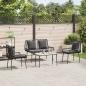 Preview: Garten Essgruppe 3 pcs Schwarz, Anthrazit 109 x 63 x 83 cm