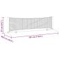 Preview: Tennisnetz Schwarz und Rot 301 x 90.5 x 87 cm Polyester
