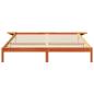 Preview: Bettgestell mit Nachttischen Braun 200 x 200 cm Wachsbrown