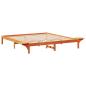 Preview: Bettgestell mit Nachttischen Braun 200 x 200 cm Wachsbrown