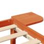 Preview: Bettgestell mit Nachttischen Braun 140 x 200 cm Wachsbrown