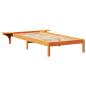 Preview: Bettgestell mit Nachttischen Braun 80 x 200 cm Wachsbrown