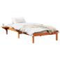 Preview: Bettgestell mit Nachttischen Braun 80 x 200 cm Wachsbrown