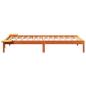 Preview: Bettgestell mit Nachttischen Braun 80 x 200 cm Wachsbrown
