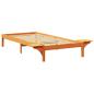 Preview: Bettgestell mit Nachttischen Braun 80 x 200 cm Wachsbrown