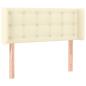 Preview: LED Kopfteil Creme 93x16x78/88 cm Kunstleder