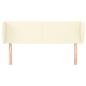 Preview: Kopfteil mit Ohren Creme 147x23x78/88 cm Kunstleder