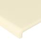 Preview: LED Kopfteil Creme 144x5x118/128 cm Kunstleder