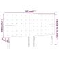 Preview: Kopfteile 4 Stk. Creme 80x5x78/88 cm Kunstleder