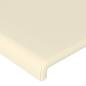 Preview: LED Kopfteil Creme 180x5x78/88 cm Kunstleder