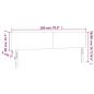 Preview: LED Kopfteil Creme 180x5x78/88 cm Kunstleder