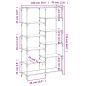 Preview: Bücherregal Sonoma Eiche 100x32x170 cm Holzwerkstoff und Eisen