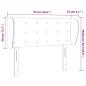 Preview: Kopfteil mit Ohren Creme 93x23x78/88 cm Kunstleder