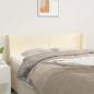 Preview: ARDEBO.de - Kopfteil mit Ohren Creme 147x16x78/88 cm Kunstleder