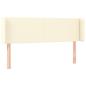 Preview: Kopfteil mit Ohren Creme 147x16x78/88 cm Kunstleder