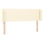 Preview: LED Kopfteil Creme 147x16x78/88 cm Kunstleder