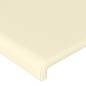 Preview: LED Kopfteil Creme 147x16x118/128 cm Kunstleder