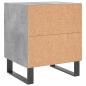 Preview: Nachttisch Betongrau 40x35x47,5 cm Holzwerkstoff