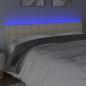 Preview: LED Kopfteil Creme 160x5x78/88 cm Kunstleder