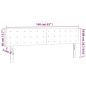 Preview: LED Kopfteil Creme 160x5x78/88 cm Kunstleder